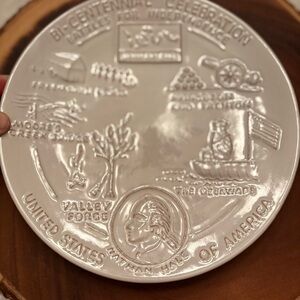 Frankoma White Commemorative Plate 1974